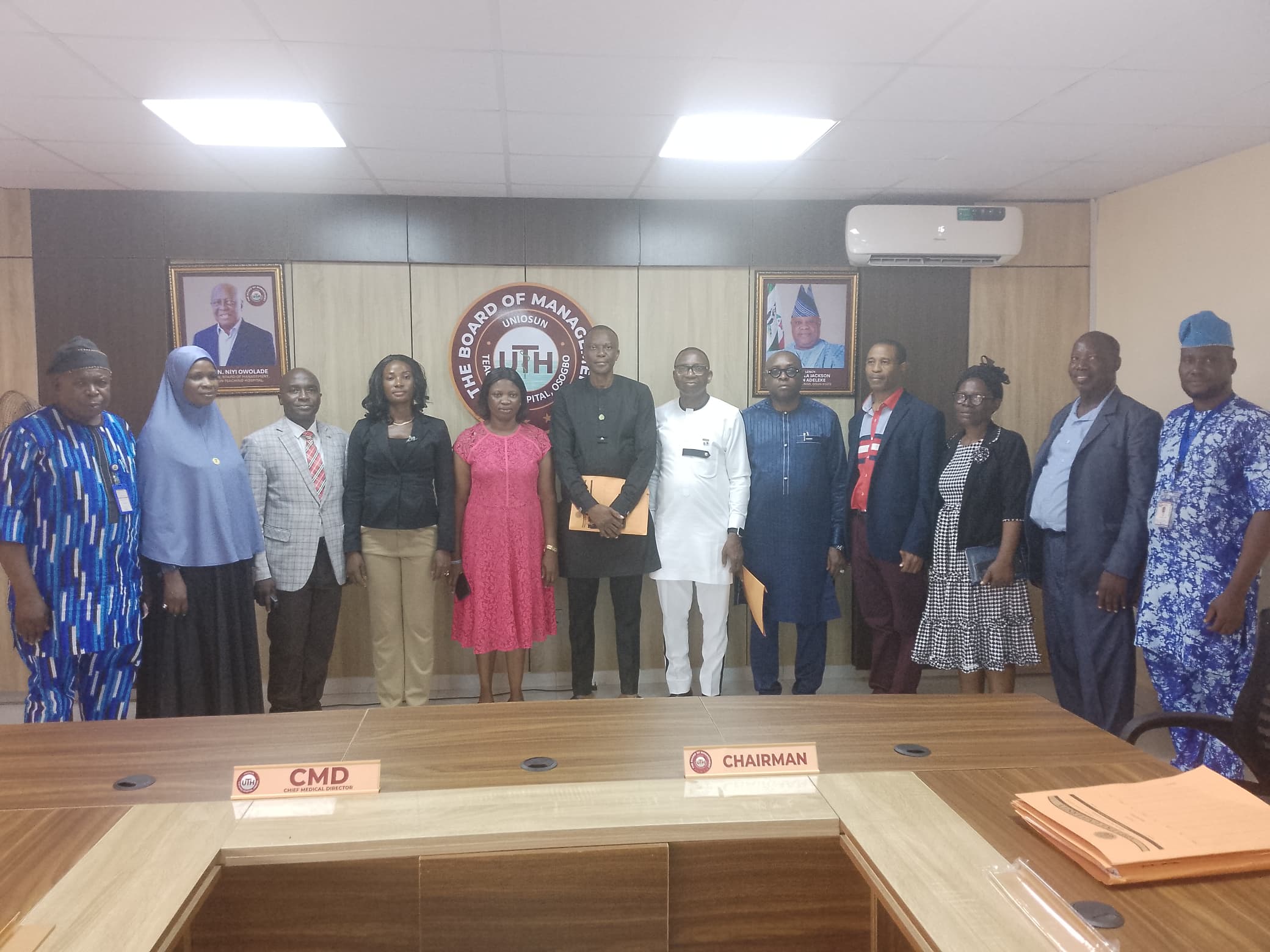 ACCREDITATION TEAM FROM MEDICAL LABORATORY SCIENCE COUNCIL OF NIGERIA  PAYS AN INSPECTION VISIT TO THE HOSPITAL. 