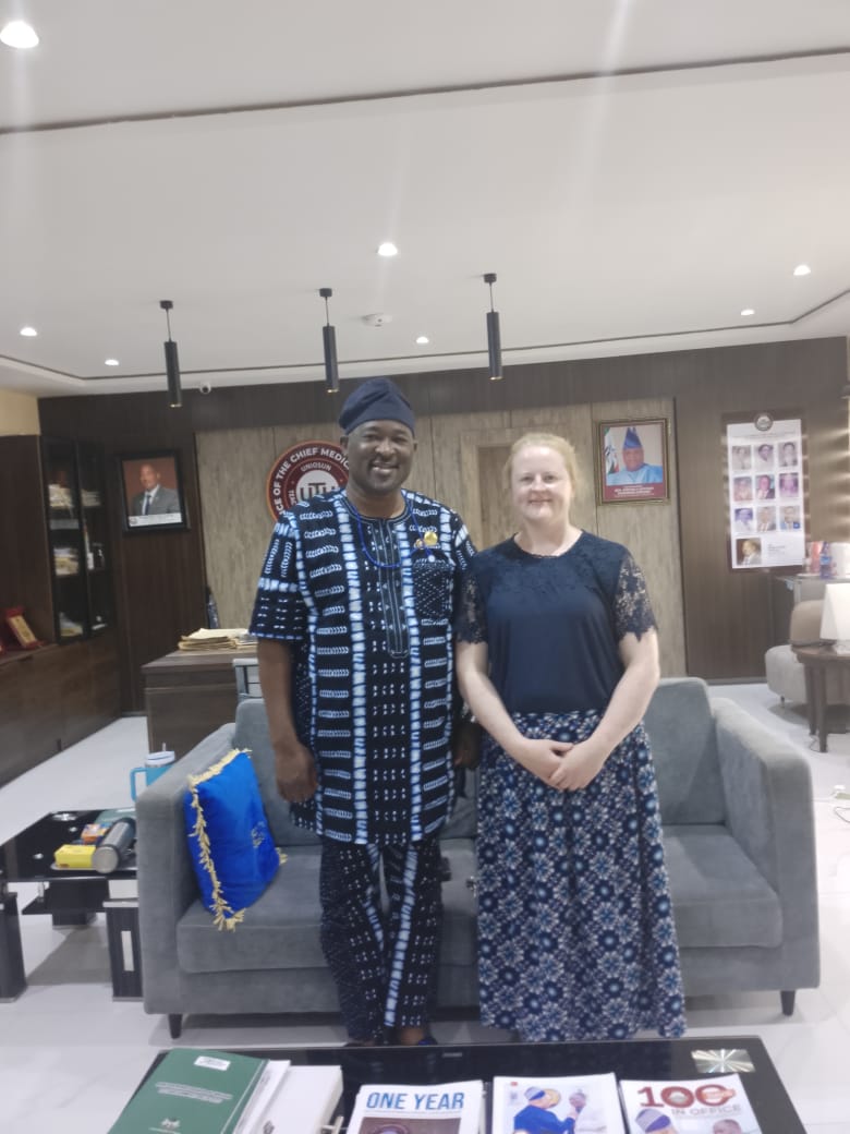 ROYAL COLLEGE OF PEDIATRICS AND CHILD HEALTH, UK  DELEGATE VISITS UNIOSUN TEACHING HOSPITAL TO PARTNER ON   EARLY CHILDHOOD DEVELOPMENT INITIATIVE 